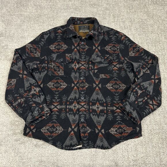 Jachs New York Other - Jachs New York Wool Blend Jacket Mens XL Sherpa Lined Aztec Southwestern Pockets